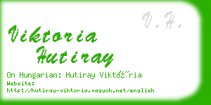 viktoria hutiray business card